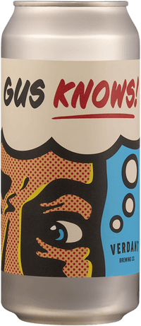 Gus Knows by Verdant Brewing Co, beer label