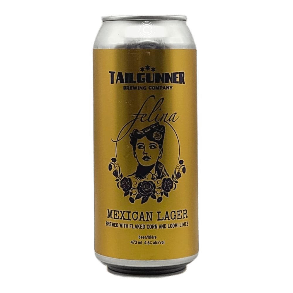 Co. Felina Salted Lime Cerveza by Tailgunner Brewing Company, beer label