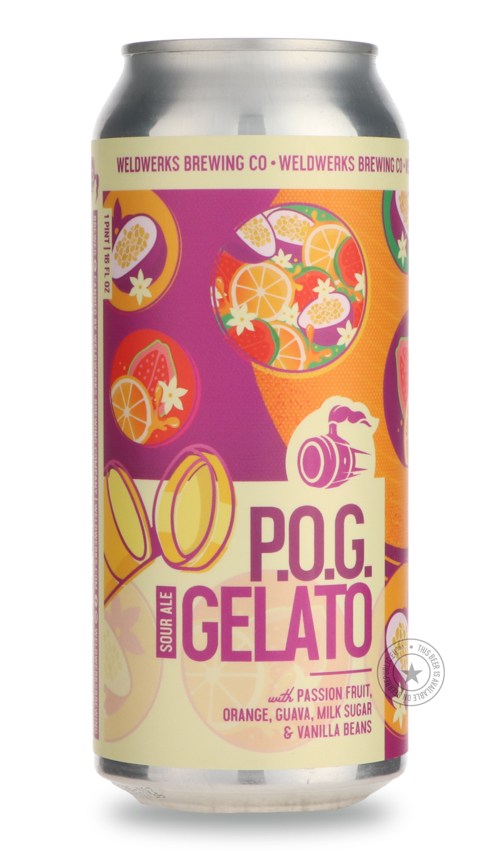 P.O.G. Gelato by WeldWerks, beer label