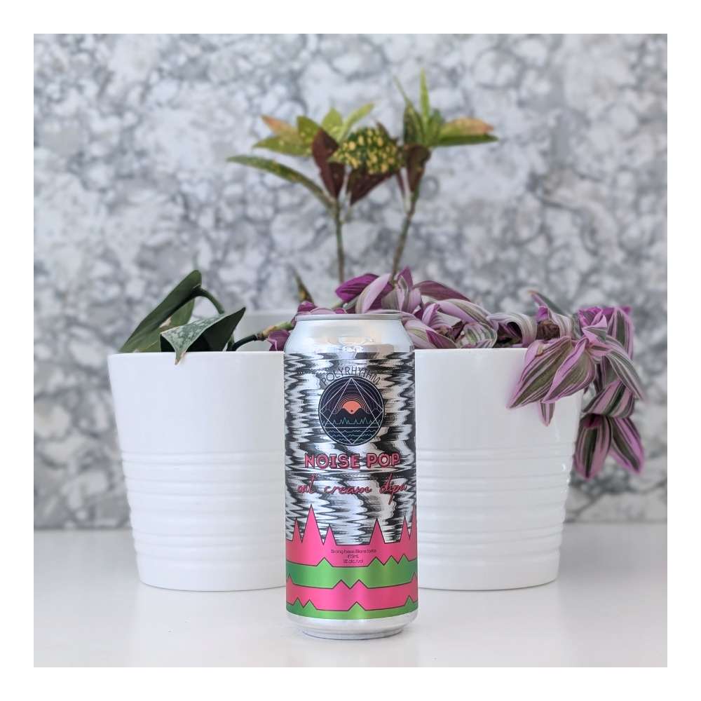 Noise Pop Oat Cream Double IPA by Polyrhythm Brewing, beer label