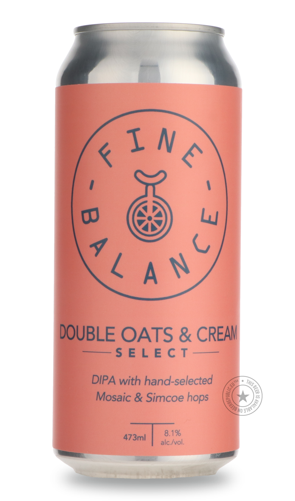 Double Oats & Cream: Select Mosaic & Simcoe by Fine Balance, beer label