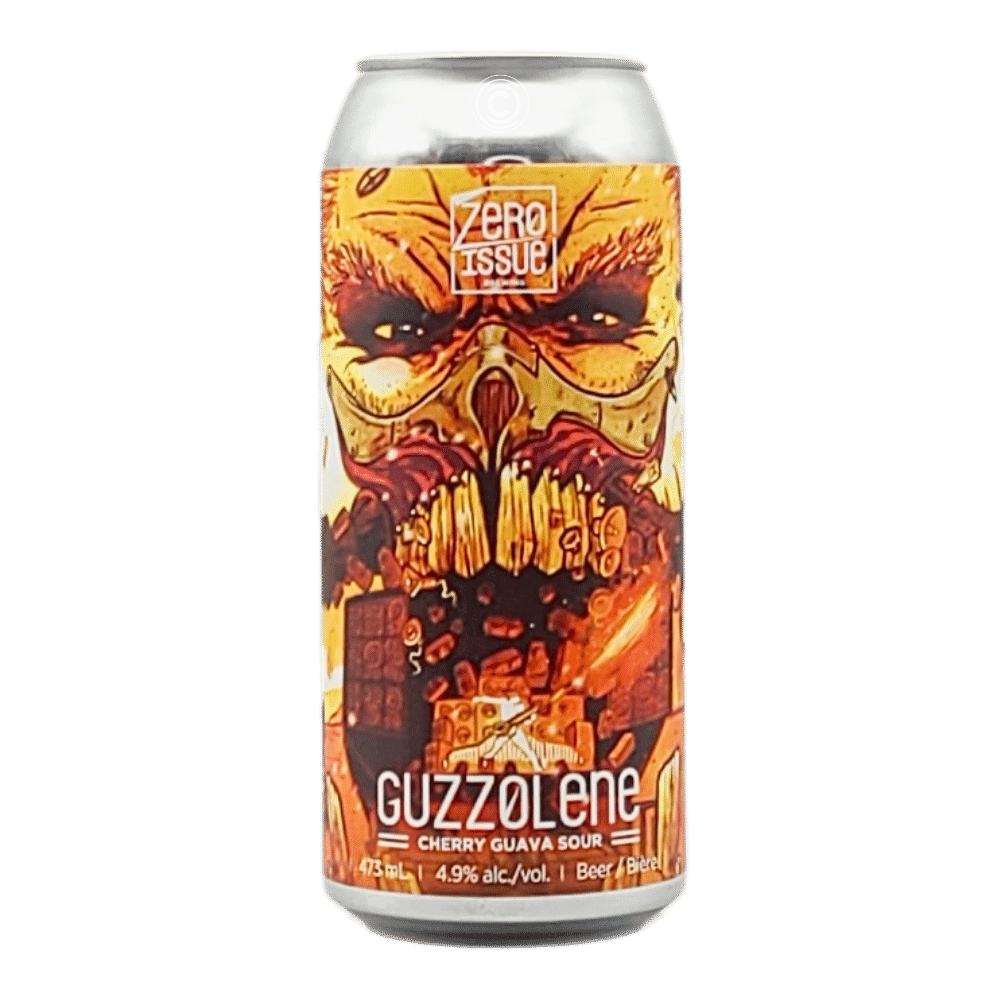 Guzzolene Cherry Guava Sour by Zero Issue Brewing, beer label