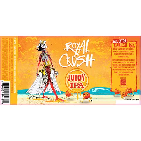 Flying Dog Royal Crush All Citra All Day! Juicy IPA by Flying Dog Brewery, beer label