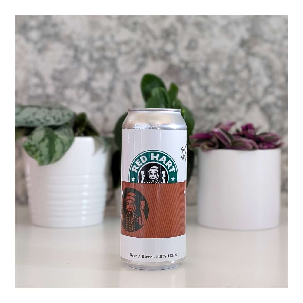 Pumpkin Spice Latte Stout by Red Hart Brewing, beer label
