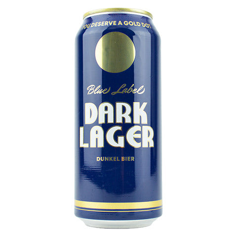 Gold Dot Blue Label Dark Lager by Gold Dot Beer, beer label