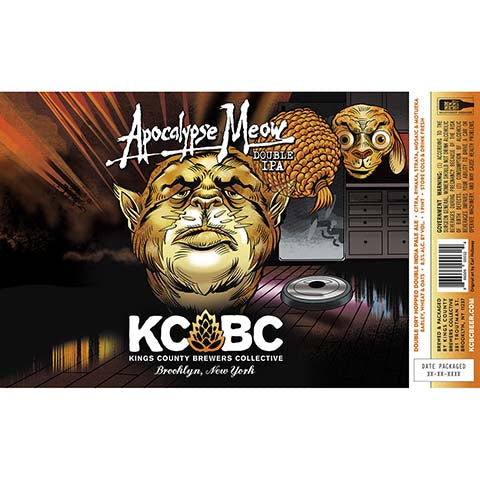 Kings County Brewers Collective Apocalypse Meow DIPA by Kings County Brewers Collective, beer label