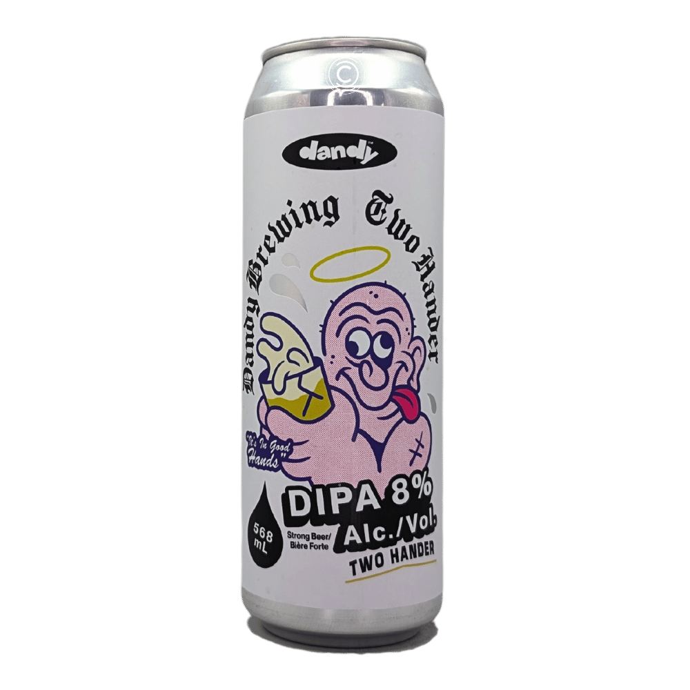 Two Hander Imperial Hazy IPA by The Dandy Brewing Company, beer label