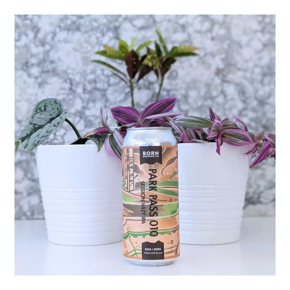 Park Pass 010 Session Hazy IPA by Born Brewing Co., beer label