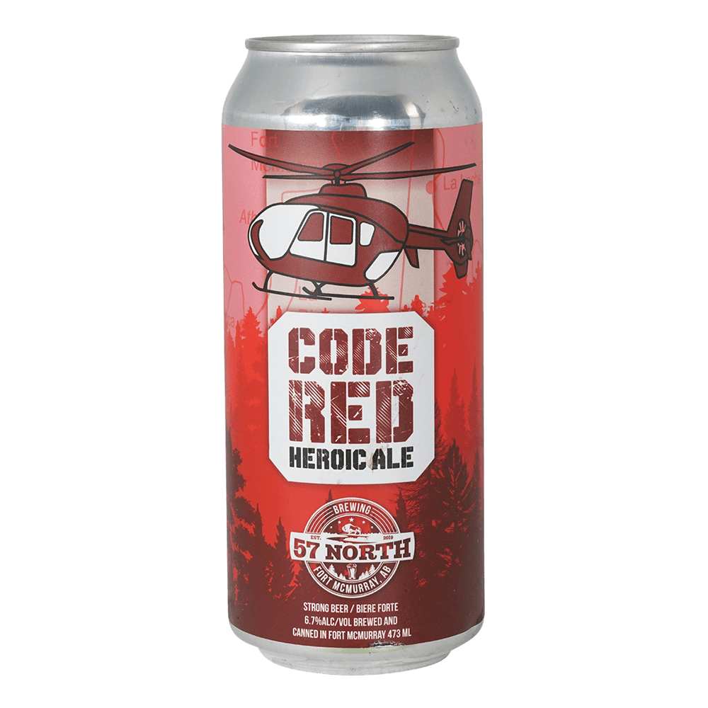 Code Red Heroic Ale ESB by 57 North, beer label