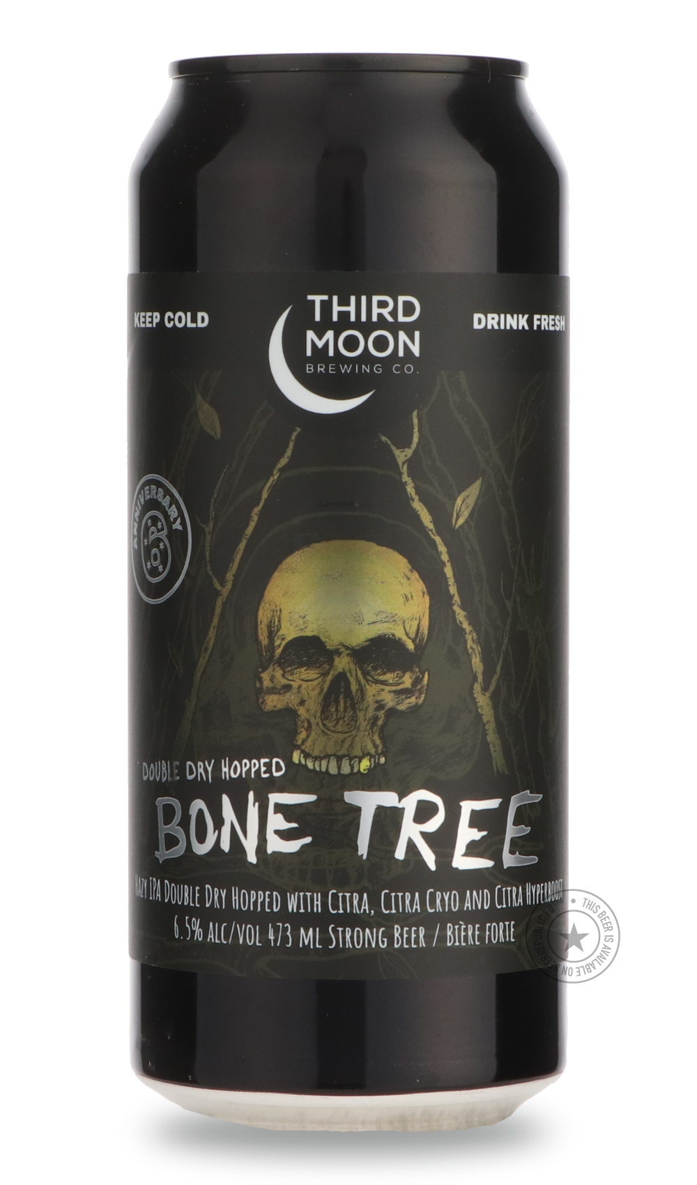 Bone Tree - DDH Sixth Anniversary by Third Moon, beer label