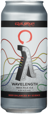 Wavelength by Equilibrium Brewery, beer label