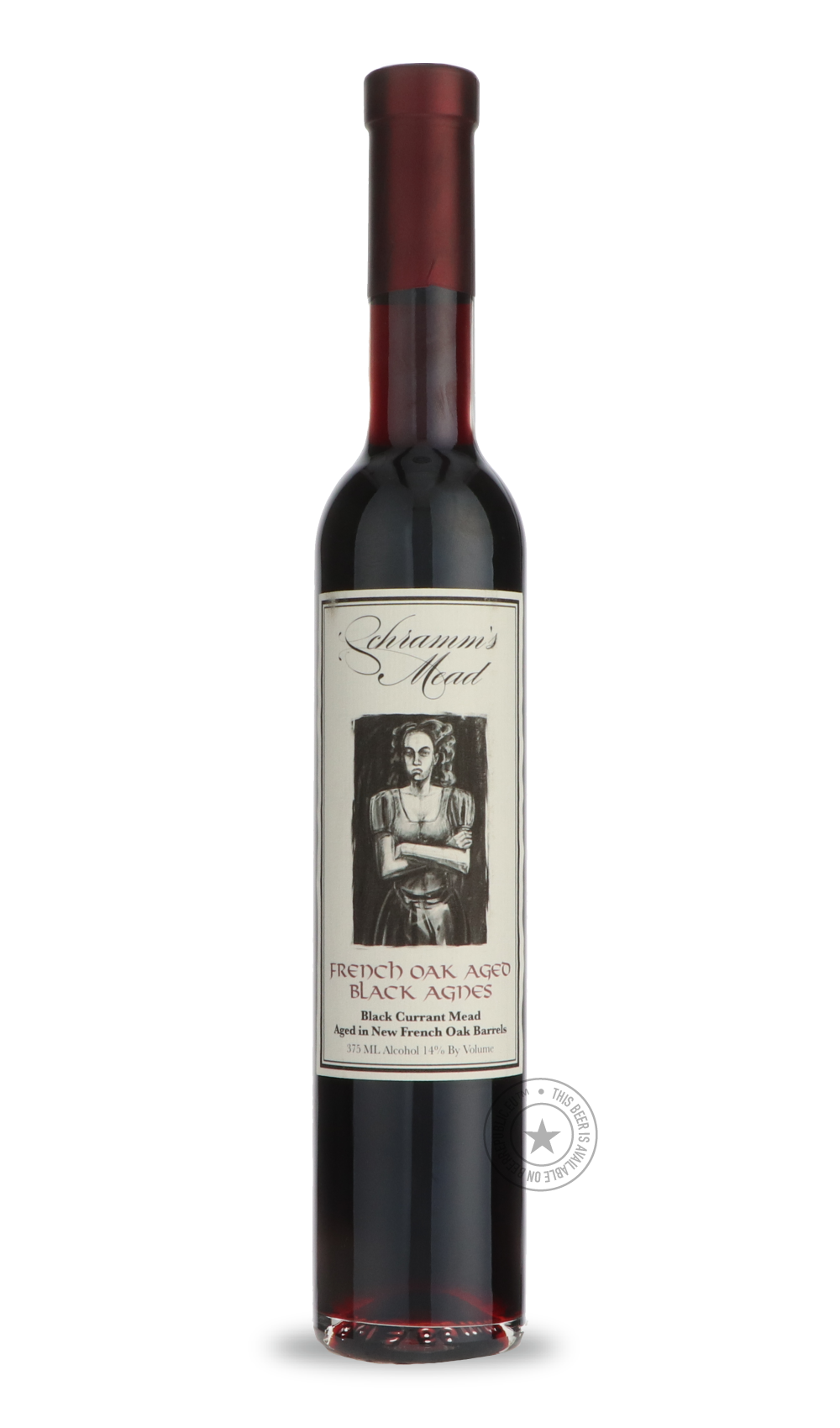 French Oak Aged Black Agnes by Schramm’s Mead, beer label