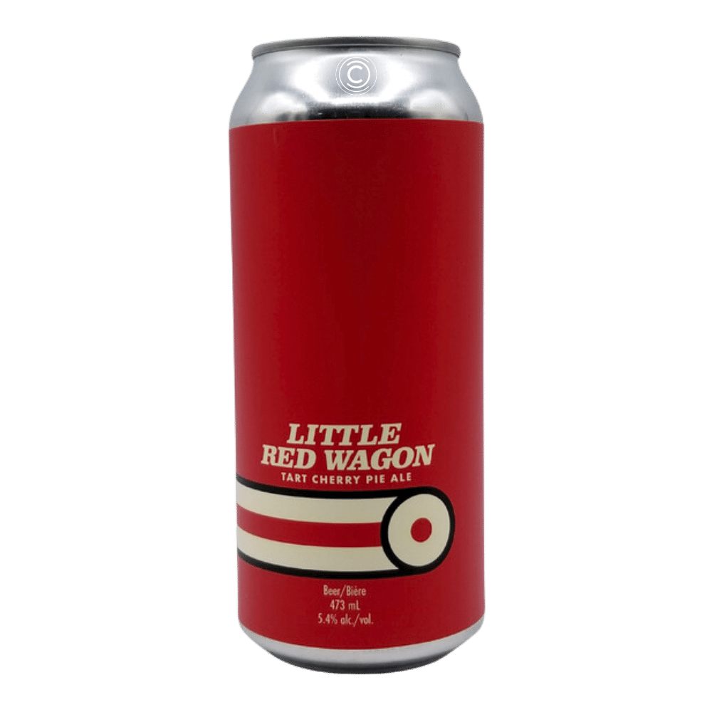 Little Red Wagon Fruit Beer by Cabin Brewing Company, beer label