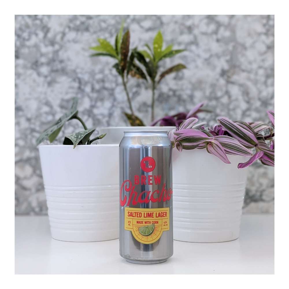 Brewchacho Salted Lime Lager by Superflux Beer Company, beer label