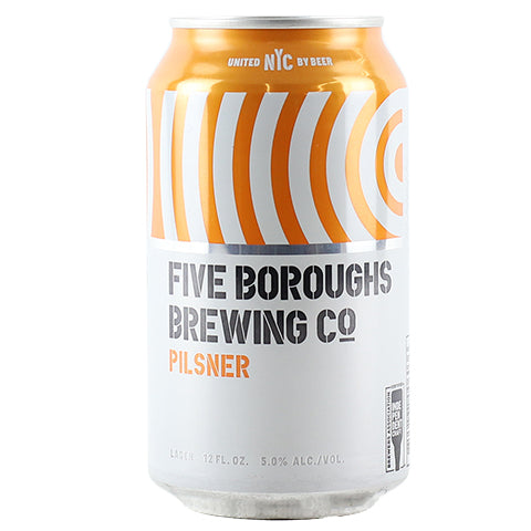 Five Boroughs Pilsner by Five Boroughs Brewing Co, beer label