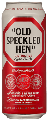 Old Speckled Hen by Greene King, beer label