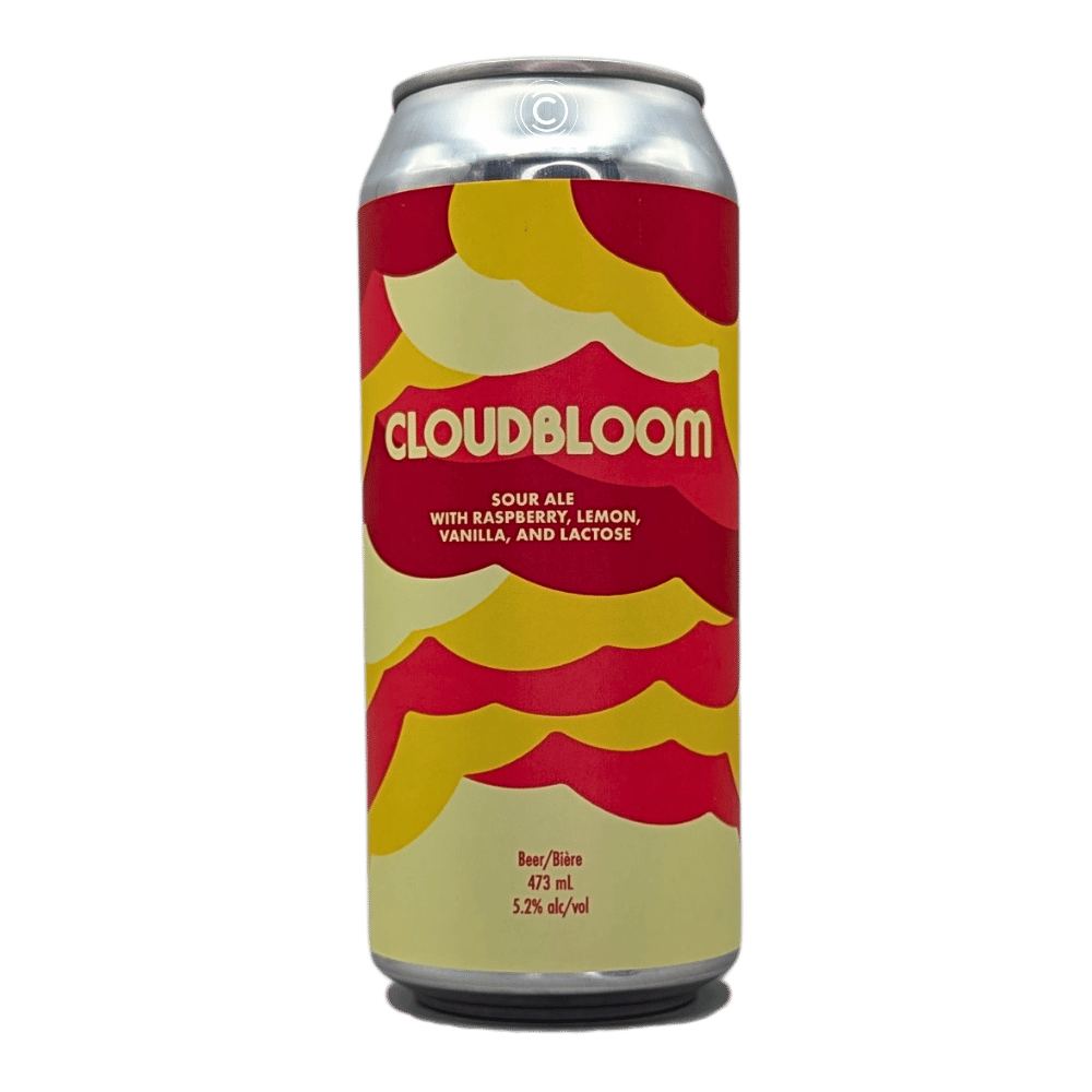 Cloudbloom Raspberry Lemon Sour by Cabin Brewing Company, beer label