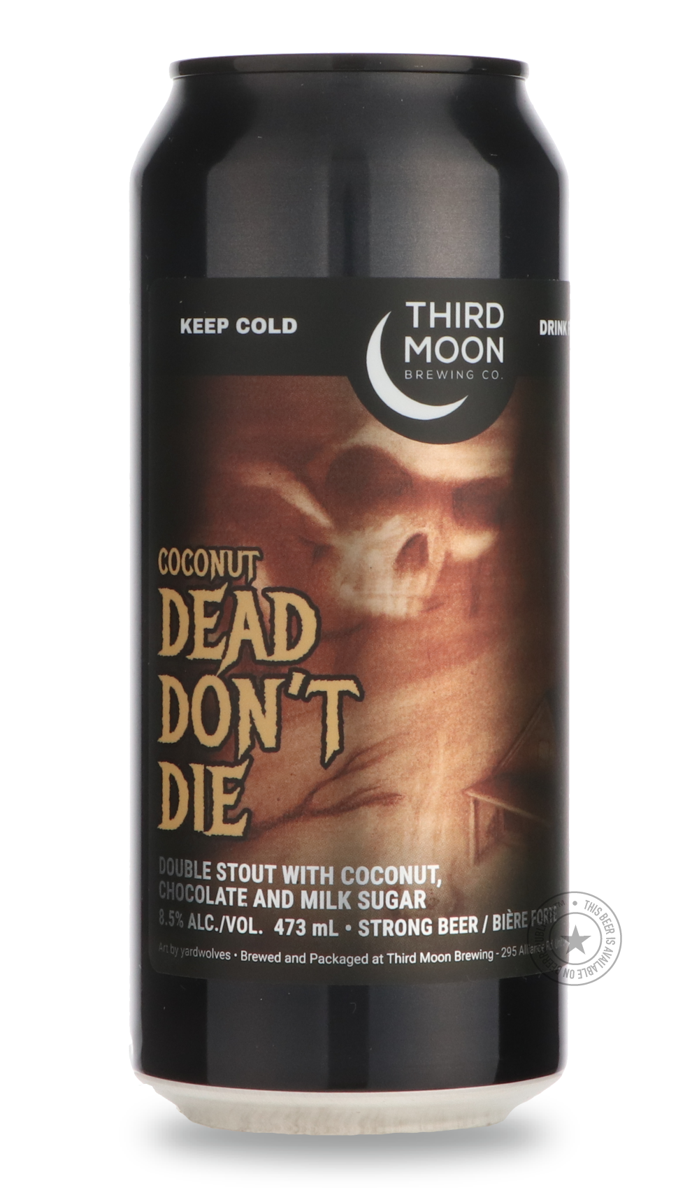 Coconut Dead Don't Die by Third Moon, beer label