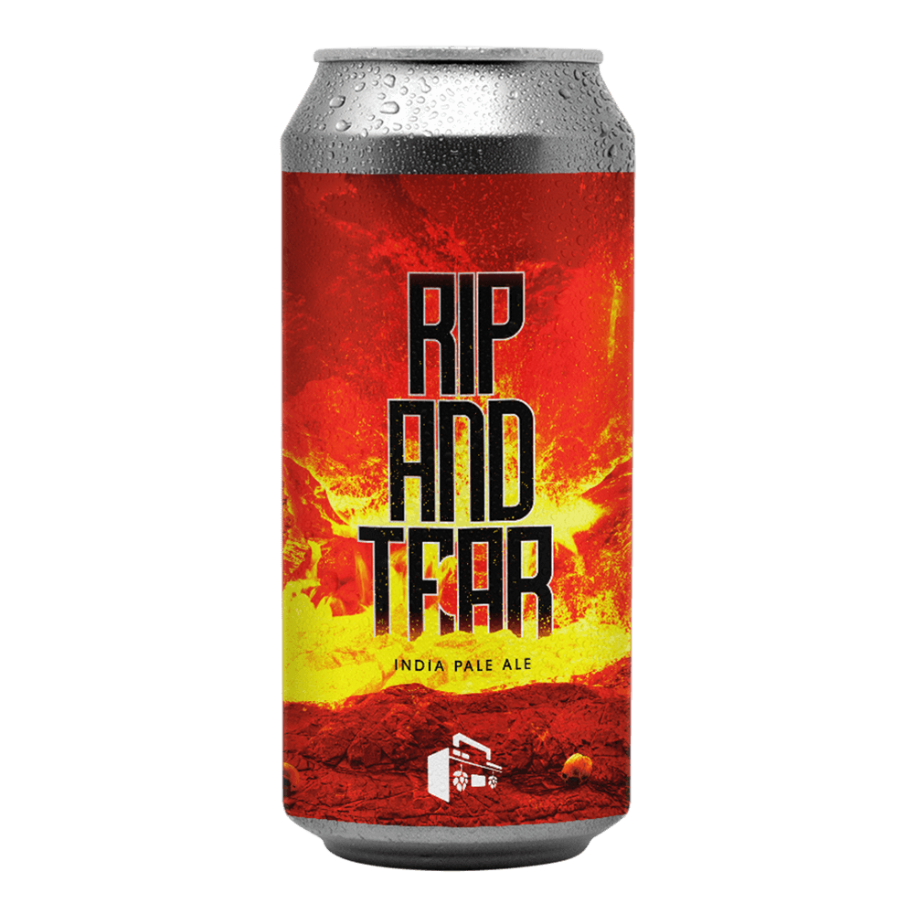 Brewing Company Rip & Tear West Coast IPA by Boombox Brewing Company, beer label
