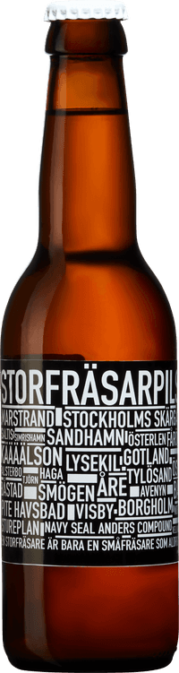 Storfräsarpilsner by Fors Bryggeri, beer label