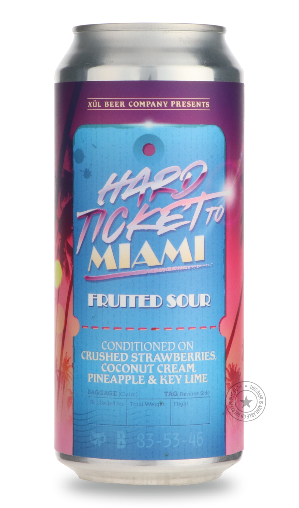 Hard Ticket To Miami by Xül, beer label