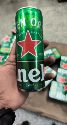 Cerveja Heineken Lager Lata by Heineken, beer label