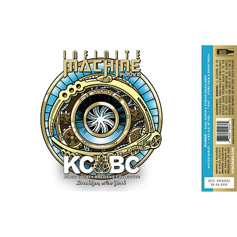 Kings County Brewers Collective Infinite Machine Pilsner by Kings County Brewers Collective, beer label