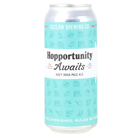 Duclaw Hopportunity Awaits Hazy IPA by DuClaw Brewing Company, beer label