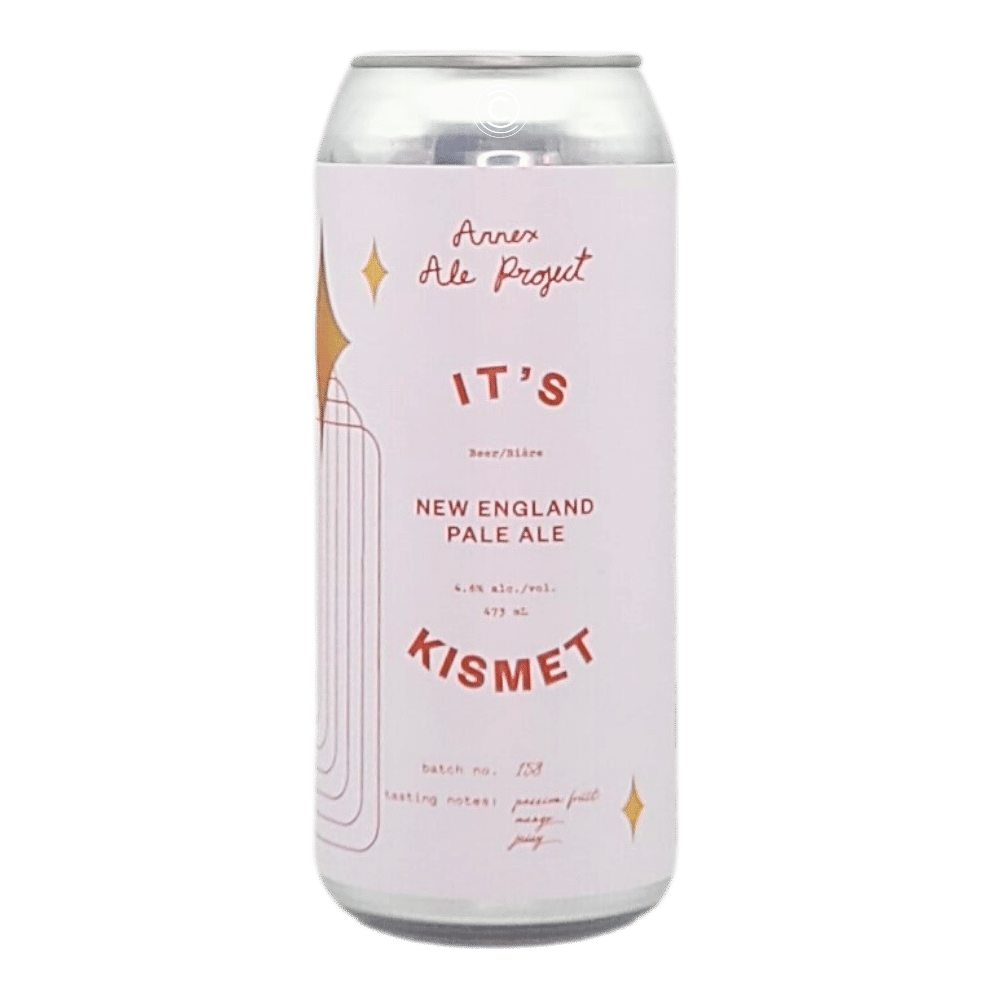 It's Kismet Hazy Pale Ale by Annex Ale Project, beer label