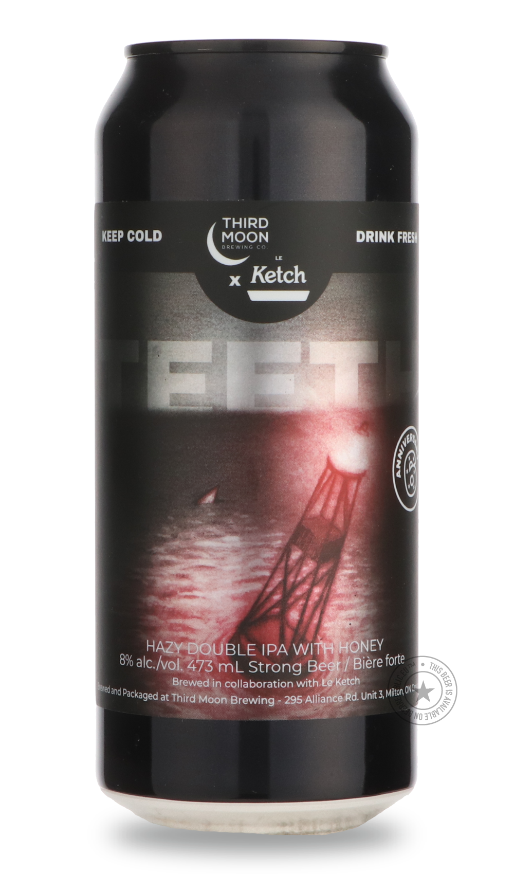 Teeth / Le Ketch by Third Moon, beer label