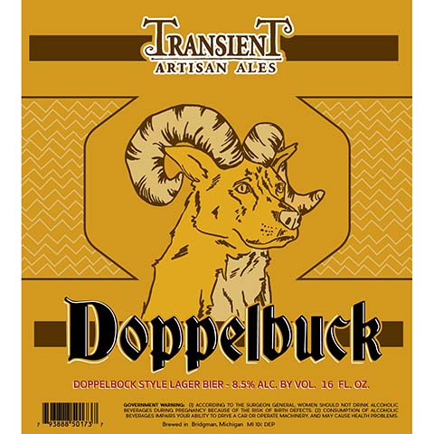 Transient Artisan Ales Doppelbuck by Transient Artisan Ales, beer label