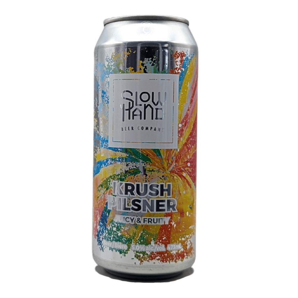 Krush Pilsner by Slow Hand Beer Company, beer label