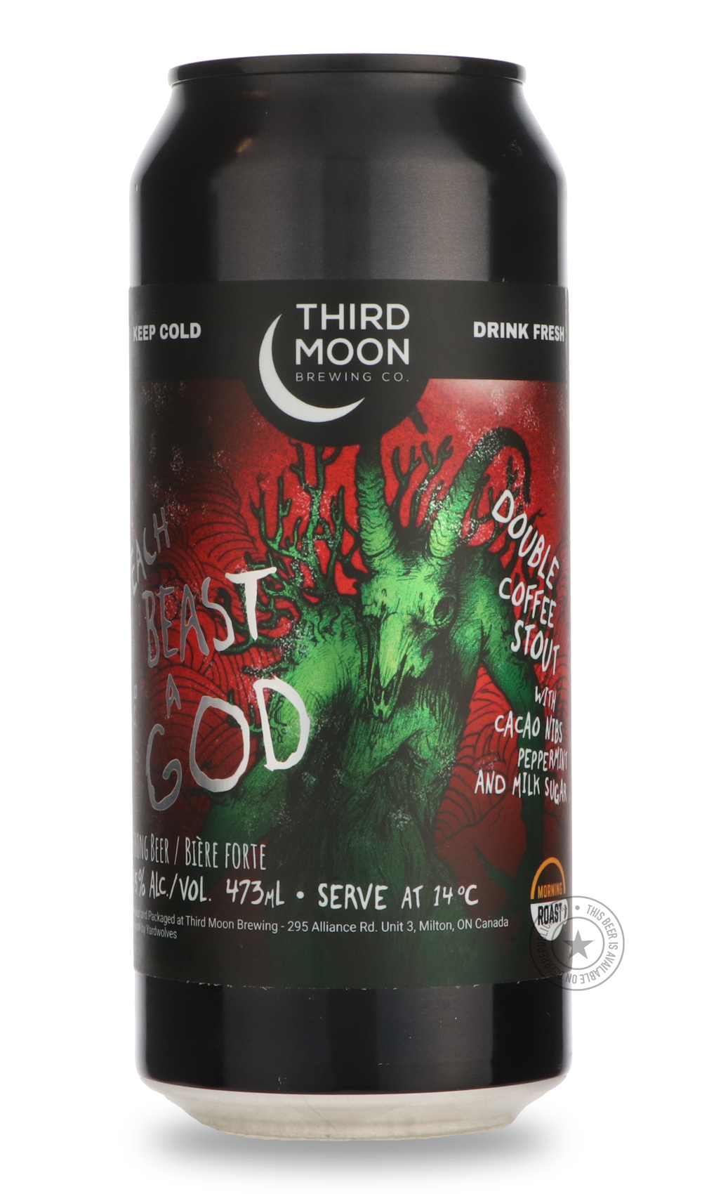 Peppermint Mocha Latte Each Beast A God by Third Moon, beer label