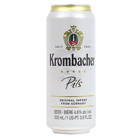 Krombacher Pils by Krombacher Gruppe, beer label