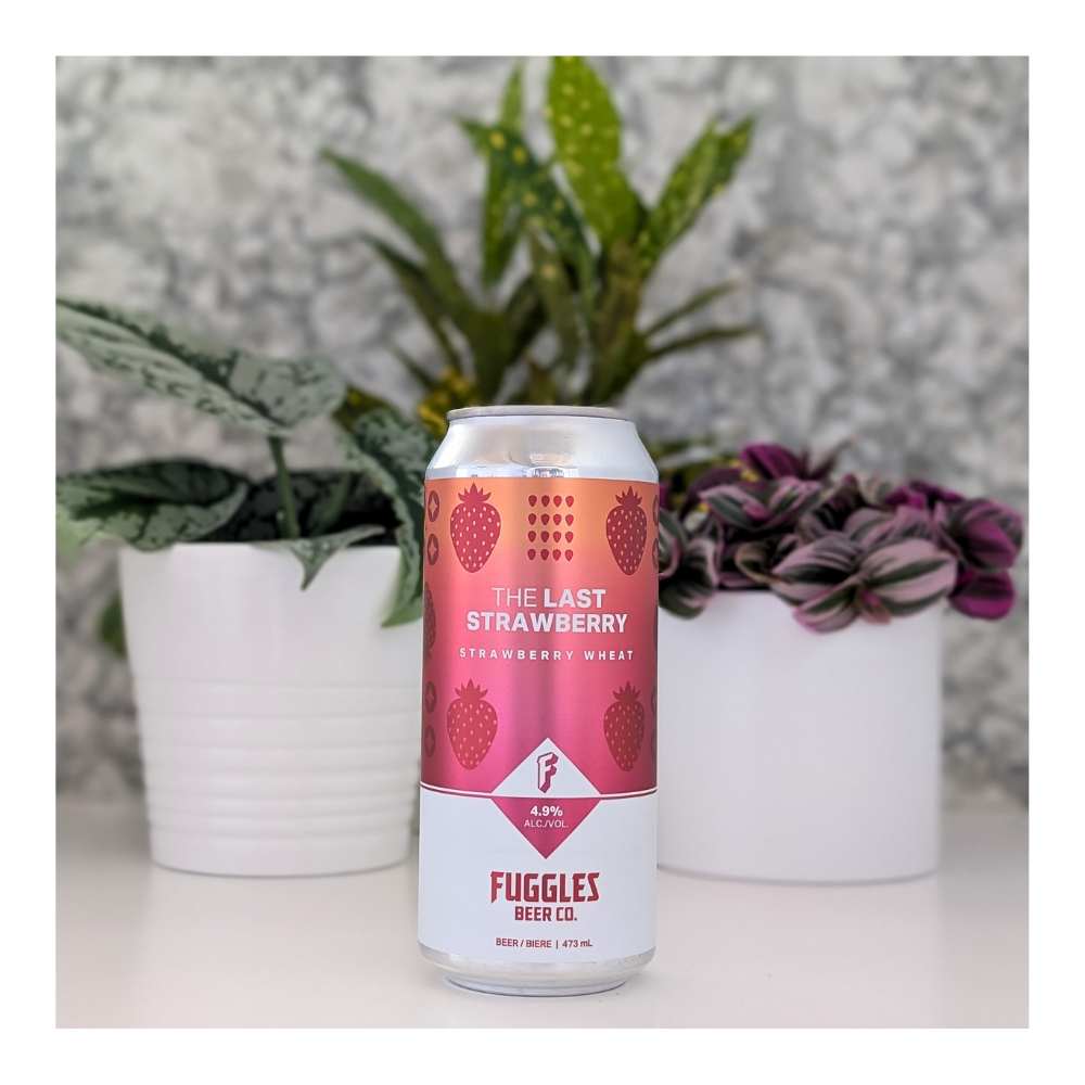 The Last Strawberry Wheat Ale by Fuggles Beer Co., beer label