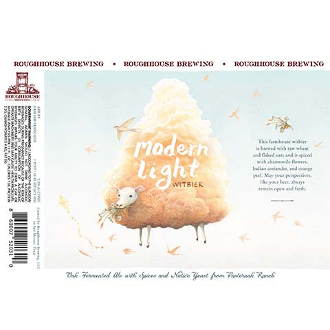 Roughhouse Modern Light Witbier by Roughhouse Brewing, beer label