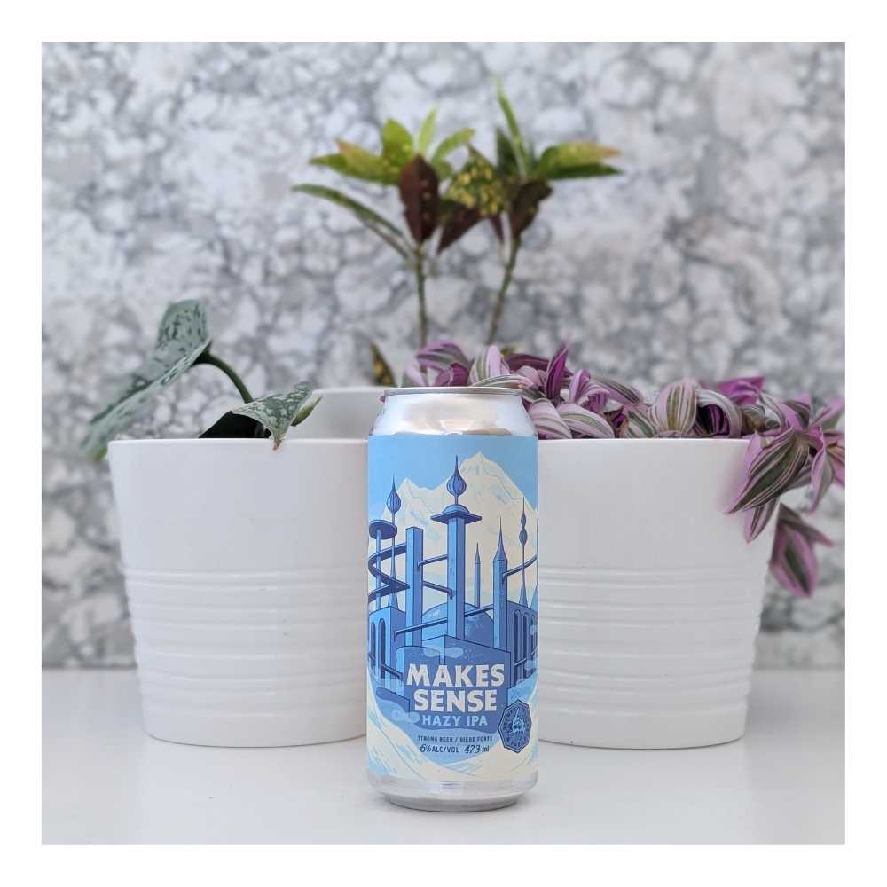 Makes Sense Hazy IPA by Banished Brewing Limited, beer label