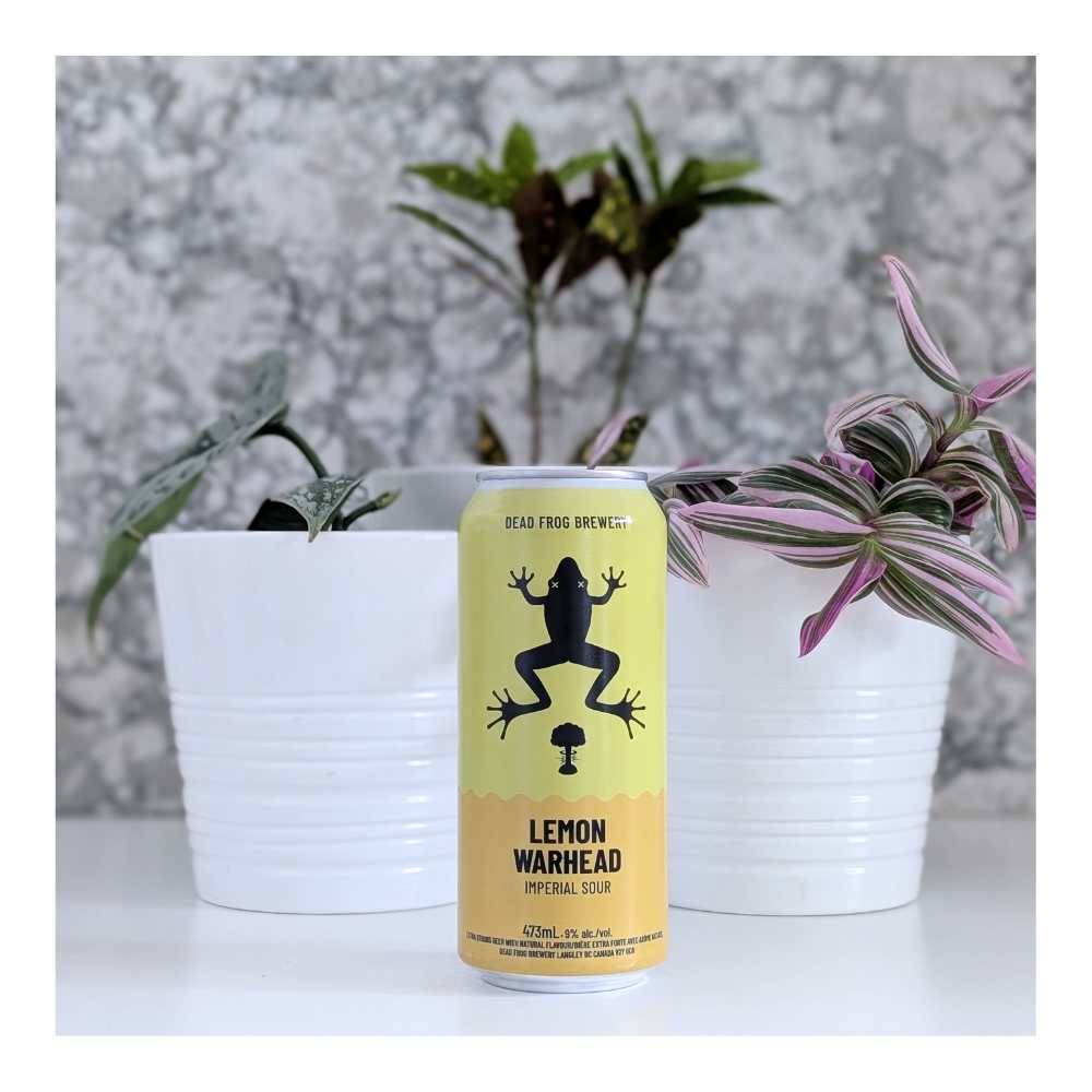 Lemon Warhead Imperial Sour by Dead Frog Brewery, beer label