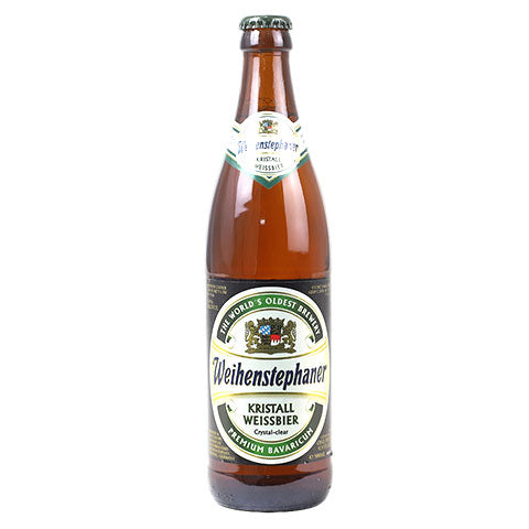 Weihenstephaner Kristallweissbier by Weihenstephan, beer label