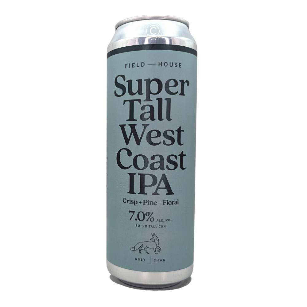 Super Tall West Coast IPA by Field House Brewing Co., beer label