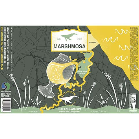 Stellwagen Marshmosa NEIPA by Stellwagen Beer Co., beer label