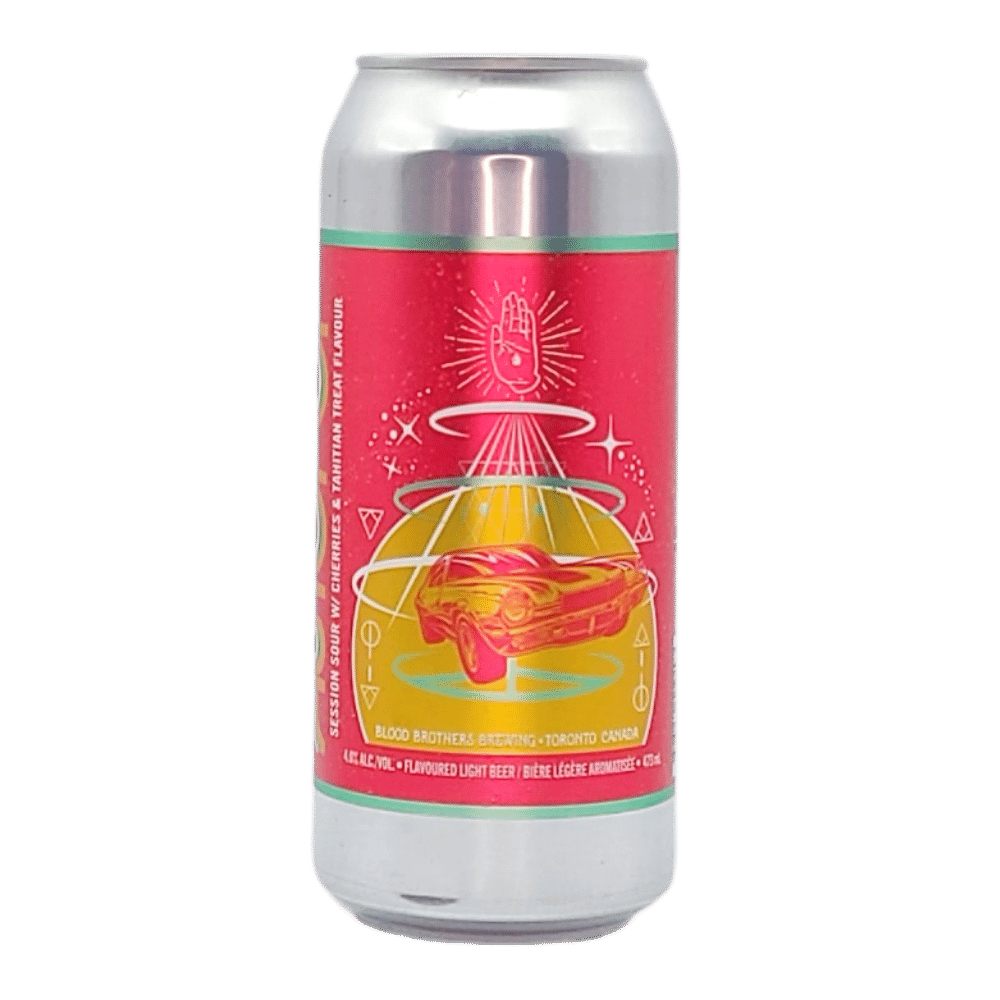 Autopop Cherry Tahitian Treat Sour by Blood Brothers Brewing, beer label