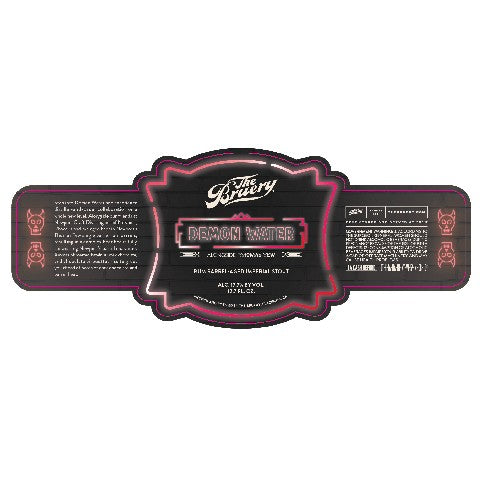 Bruery Demon Water Imperial Stout by The Bruery, beer label