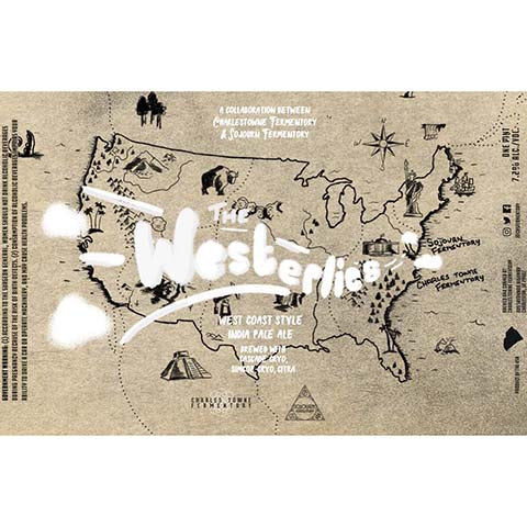 Charles Towne Fermentory The Westerlies IPA by Charles Towne Fermentory, beer label