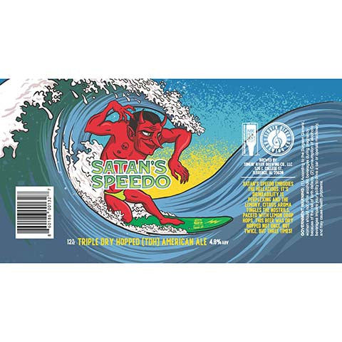Singin' River Satan's Speedo TDH American Ale by Singin' River Brewing Co., beer label