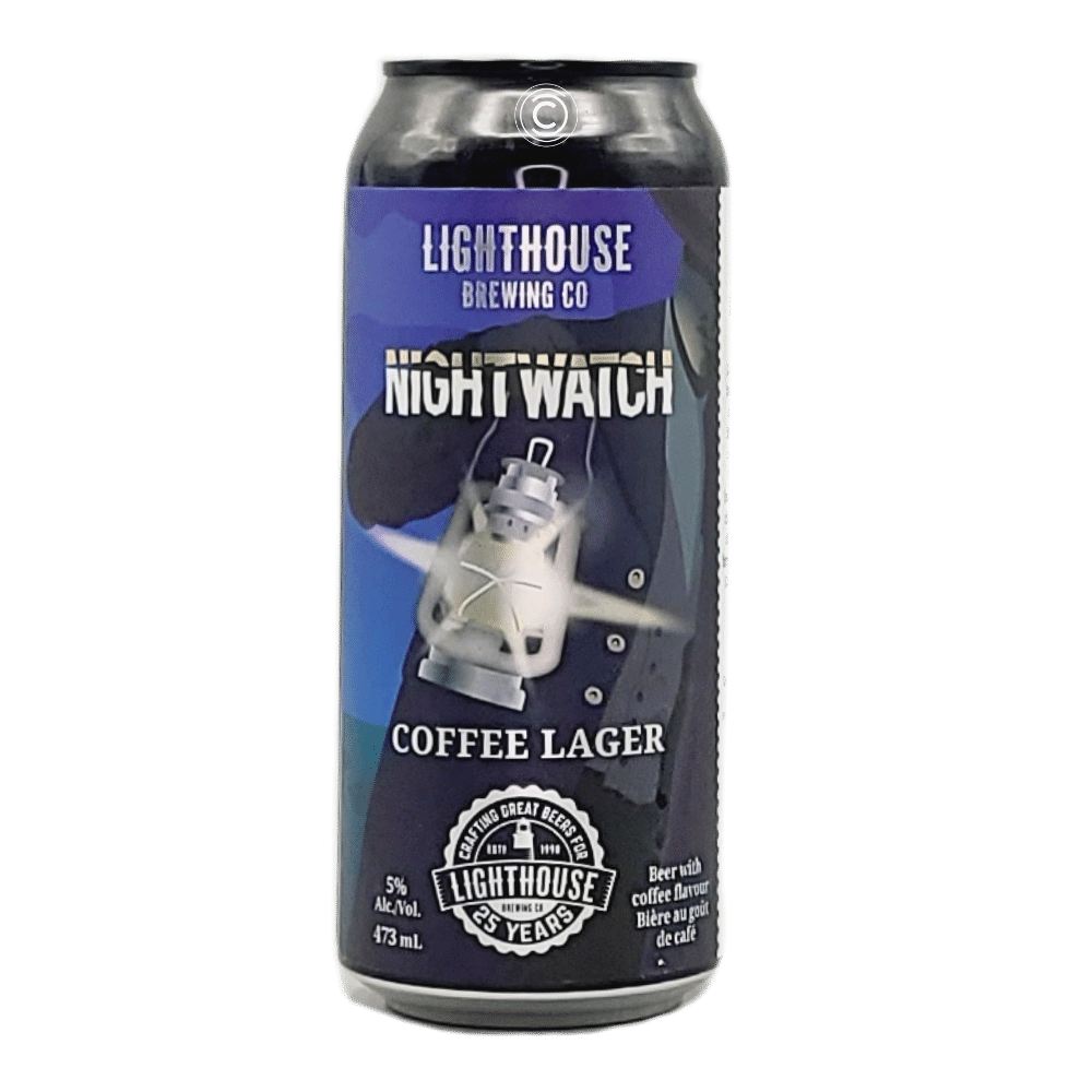 Co. Night Watch Coffee Lager by Lighthouse Brewing, beer label