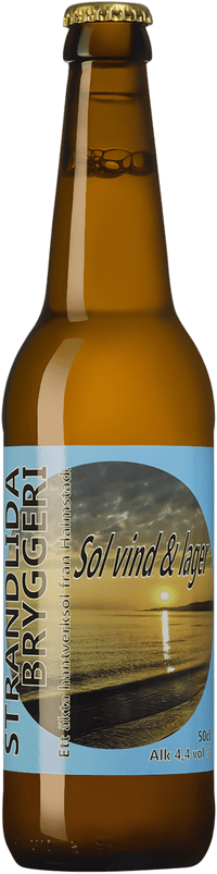 Sol Vind och Lager by Strandlida Hopspace, beer label
