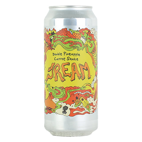 Burley Oak Double Pineapple Carrot Shake JREAM Sour Ale by Burley Oak Craft Brewery, beer label