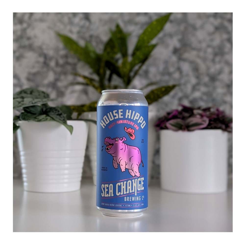 House Hippo Hazy Pale Ale by Sea Change Brewing Co., beer label