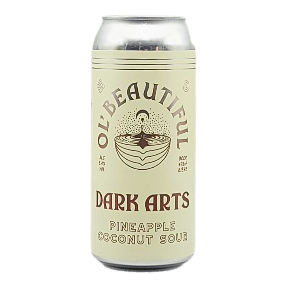 Dark Arts: Pineapple Toasted Coconut Sour by Ol' Beautiful Brewing Company, beer label
